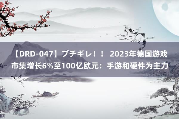 【DRD-047】ブチギレ！！ 2023年德国游戏市集增长6%至100亿欧元：手游和硬件为主力