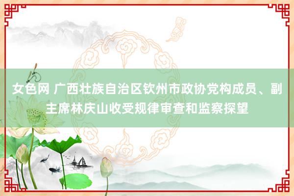 女色网 广西壮族自治区钦州市政协党构成员、副主席林庆山收受规律审查和监察探望