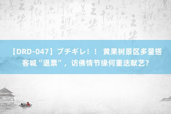 【DRD-047】ブチギレ！！ 黄果树景区多量搭客喊“退票”，访佛情节缘何重迭献艺？