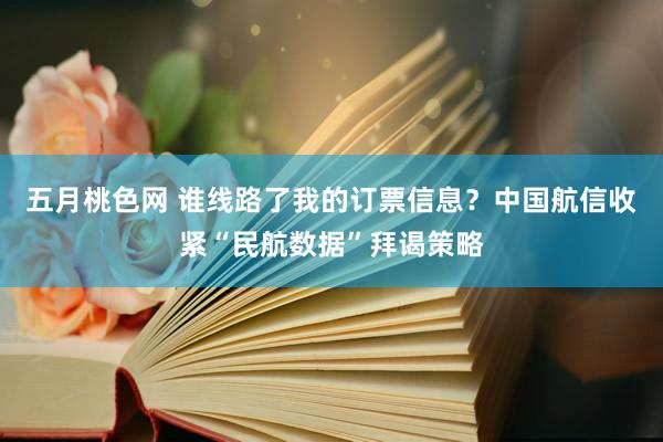 五月桃色网 谁线路了我的订票信息？中国航信收紧“民航数据”拜谒策略