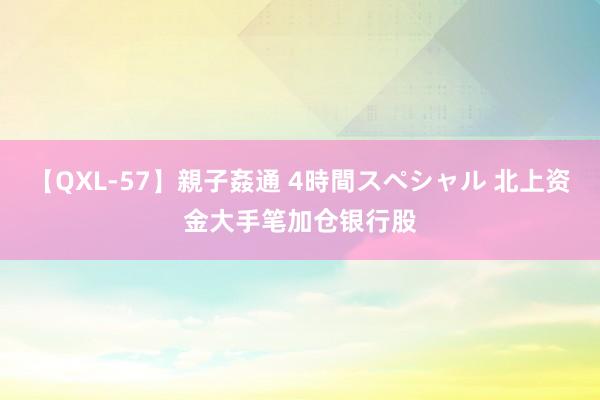 【QXL-57】親子姦通 4時間スペシャル 北上资金大手笔加仓银行股