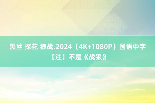 黑丝 探花 狼战.2024（4K+1080P）国语中字【注】不是《战狼》